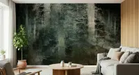 Abstract Dark Forest Textured Wall Mural