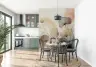 Soft Botanical Watercolour Abstract Wall Mural 1