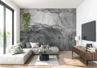 Urban Grey Wash Effect Abstract Wallpaper Mural
