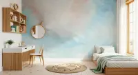 Dreamy Watercolour Cloud Abstract Wall Mural