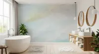 Gentle Blue Watercolour Abstract Wall Mural