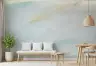 Gentle Blue Watercolour Abstract Wall Mural 1