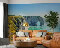 Scenic Etretat Cliffs & Arch Wall Mural
