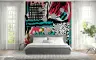 Bold Abstract Pattern Mix Wall Mural 1