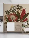Exotic Protea and Ginger Bloom Wall Mural 3