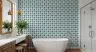 Indigo Floral Tile Pattern Wallpaper 1