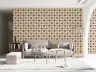 Heritage Terracotta Floral Tile Pattern Wallpaper 2