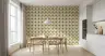 Regal Gold Blue Starburst Geometric Wallpaper 2