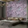 Lavender Hummingbird and Floral Vine Wallpaper 2