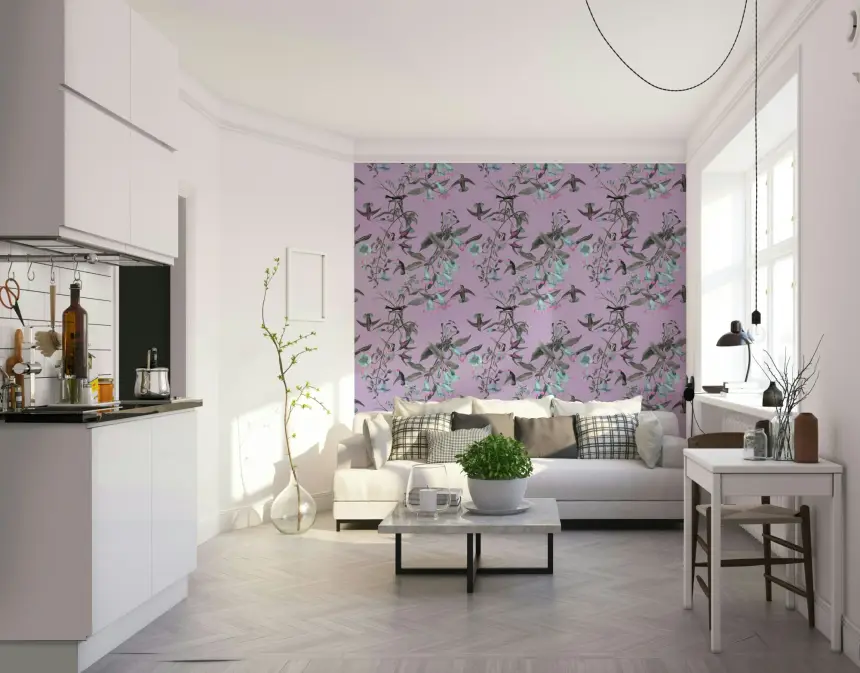 Flora & Feather Fantasy Wallpaper