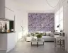 Lavender Hummingbird and Floral Vine Wallpaper 4