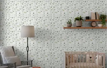 Delicate Green Leaf Botanical Wallpaper