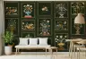 Mughal Inlay Floral and Avian Panel Wallpaper 4
