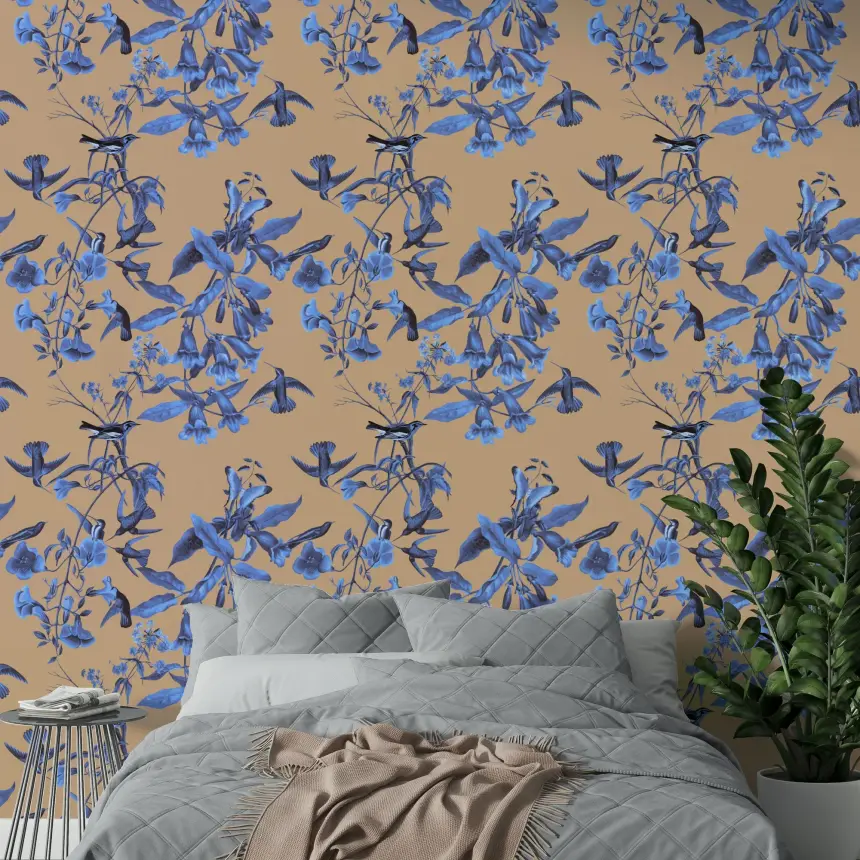 Floral Flight Wallpaper