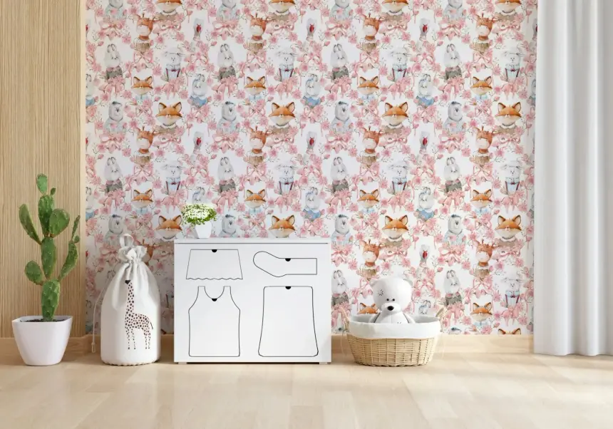 Floral Friends Wallpaper