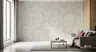 Warm Beige Meandering Abstract Lines Wallpaper Mural 1