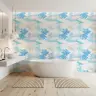 Serene Abstract Blue Watercolour Flow Wallpaper 2