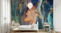 Cosmic Nebula Abstract Fluid Art Wall Mural