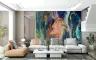 Cosmic Nebula Abstract Fluid Art Wall Mural 4