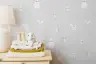 Playful Forest Animals Grey Kids Wallpaper 2
