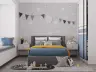 Playful Forest Animals Grey Kids Wallpaper 5