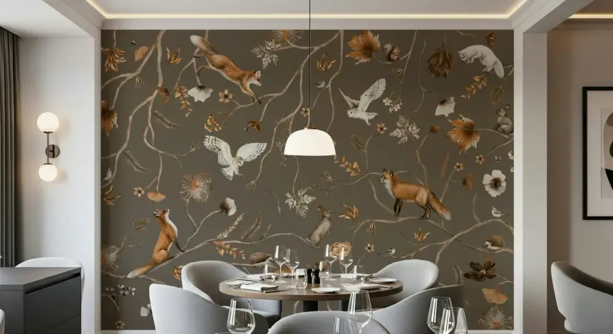 Forest Friends Wall Mural