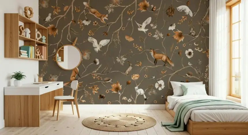 Forest Friends Wall Mural