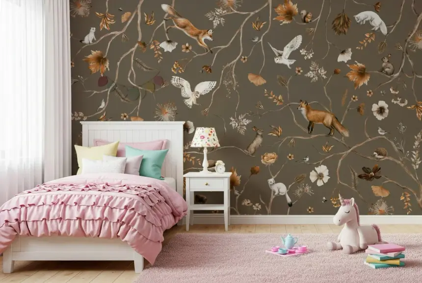 Forest Friends Wall Mural