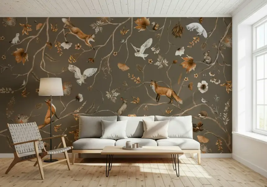 Forest Friends Wall Mural