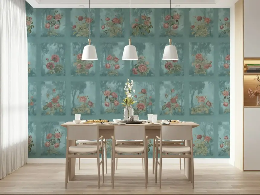 Forest Rose Dreams Wall Mural