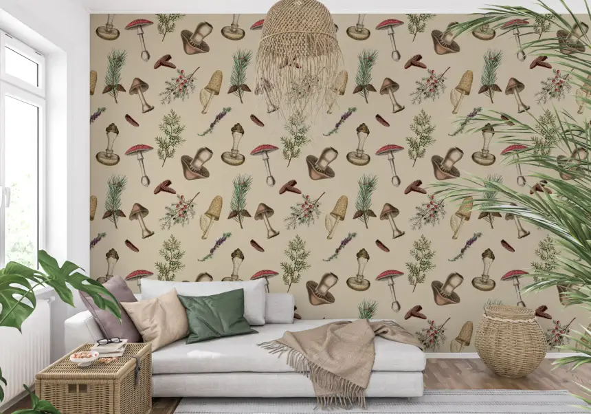 Rustic Forest Fodder Wallpaper