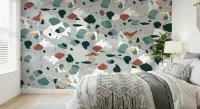 Modern Terrazzo Abstract Pattern Wallpaper