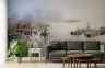 Misty Lake with Frosted Reeds Scenic Wall Mural 5
