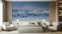 Winter Frost Forest Landscape Wall Mural