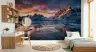 Fiery Sunset Over Icy Mountains Wall Mural 3