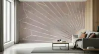 Radiant Sunburst Geometric Wallpaper