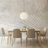 Geometric Sunburst Wall Mural 3