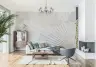 Geometric Sunburst Wall Mural 1