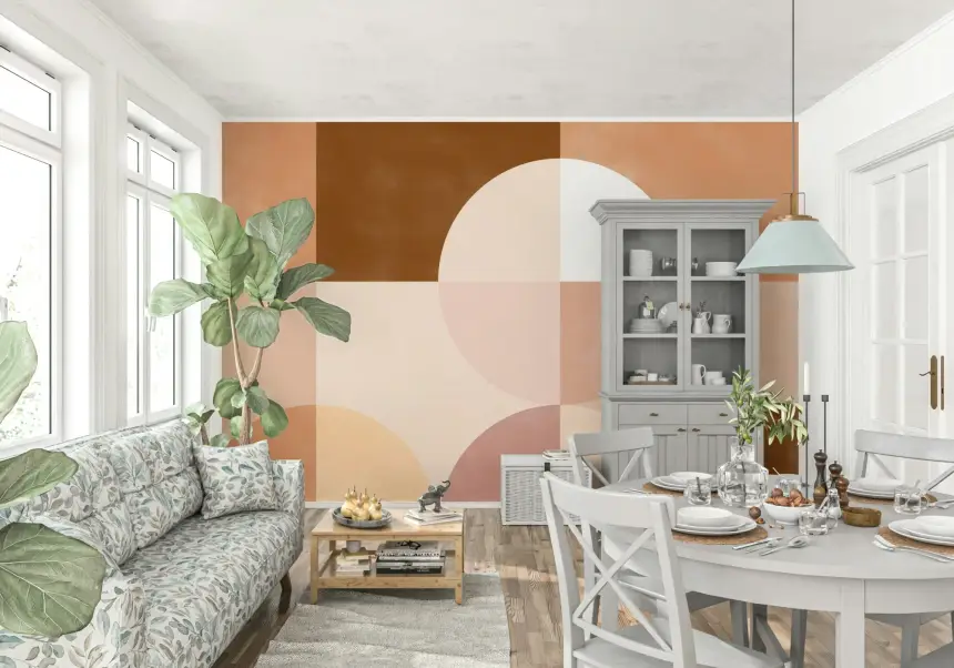 Geometric Harmony Wall Mural - 2632097