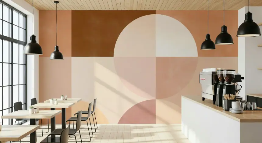 Geometric Harmony Wall Mural - 2632097
