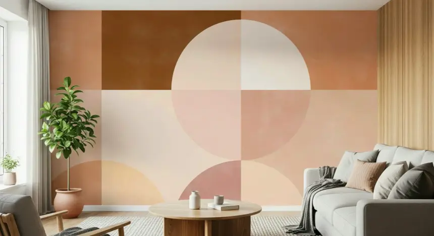 Geometric Harmony Wall Mural - 2632097