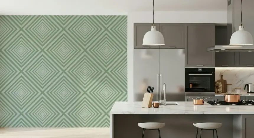 Geometric Sage Wallpaper