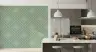 Sage Green Geometric Concentric Squares Wallpaper 2