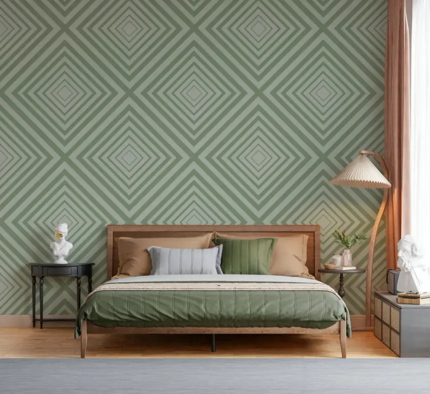 Geometric Sage Wallpaper