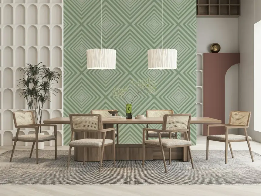 Geometric Sage Wallpaper