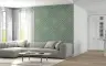Sage Green Geometric Concentric Squares Wallpaper 5