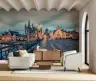 Historic European Cityscape Twilight Wall Mural 2