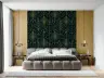 Elegant Emerald Art Deco Pattern Wallpaper 2