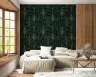 Elegant Emerald Art Deco Pattern Wallpaper 4