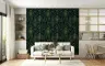 Elegant Emerald Art Deco Pattern Wallpaper 5